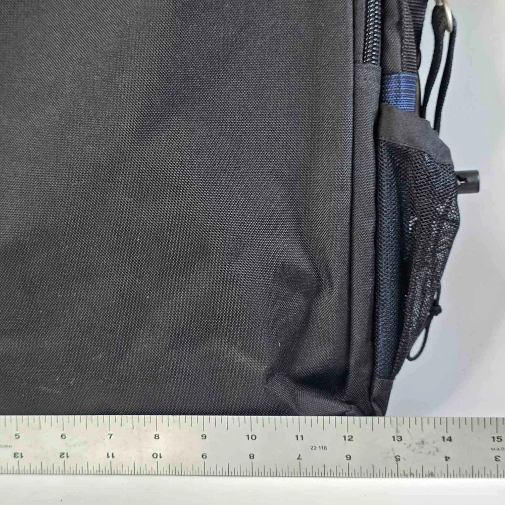 Vintage IBM Briefcase Laptop PC Shoulder Messenger Black Blue Employee Bag Rare